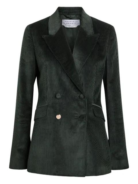 double-breasted corduroy jacket by GABRIELA HEARST