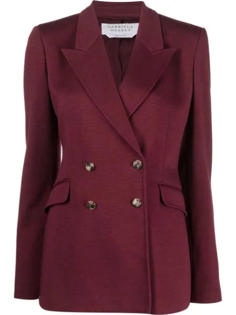 double-breasted wool-blend blazer by GABRIELA HEARST