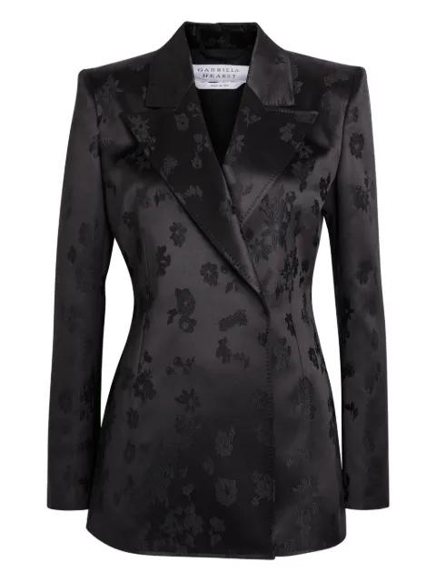 floral double-breasted jacket by GABRIELA HEARST