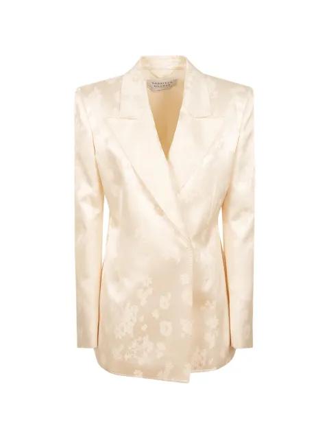 floral-jacquard double-breasted blazer by GABRIELA HEARST