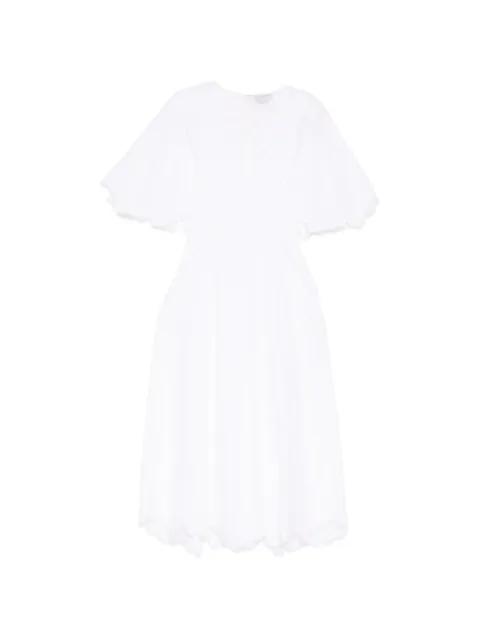 frayed-edge V-neck dress by GABRIELA HEARST