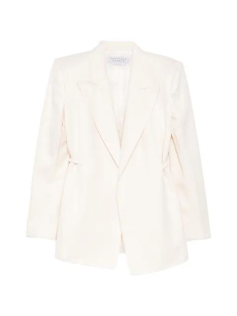 peak-lapel drawstring blazer by GABRIELA HEARST