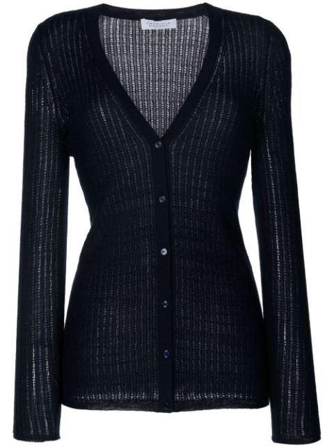 ribbed-knit cardigan by GABRIELA HEARST