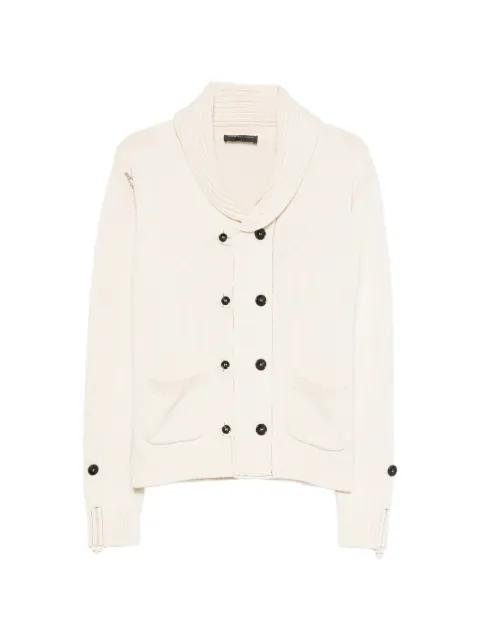 double-breasted shawl-collar cardigan by GABRIELE PASINI