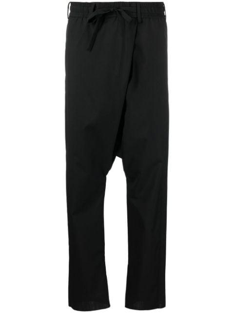 drawstring drop-crotch trousers by GABRIELE PASINI