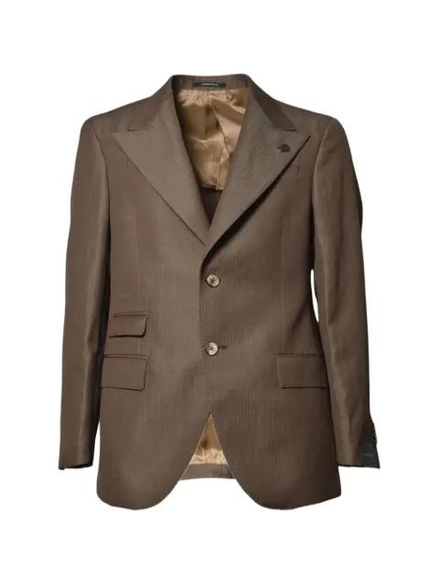 peak-lapel textured blazer by GABRIELE PASINI