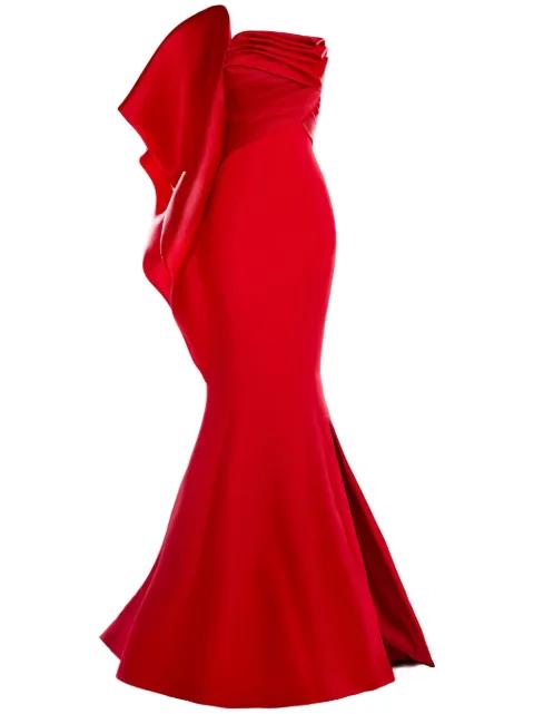 asymmetric gown by GABY CHARBACHY