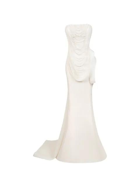 beaded strapless gown by GABY CHARBACHY