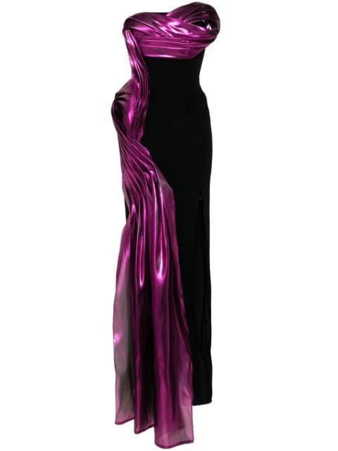 metallic-effect mermaid gown by GABY CHARBACHY