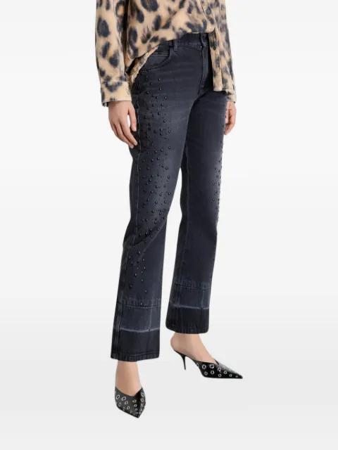 Appliqué slim boy trousers by GAELLE PARIS