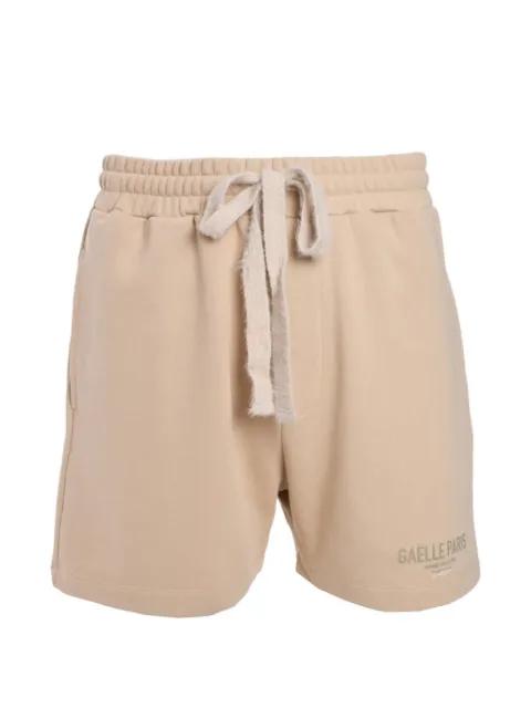 drawstring track shorts by GAELLE PARIS