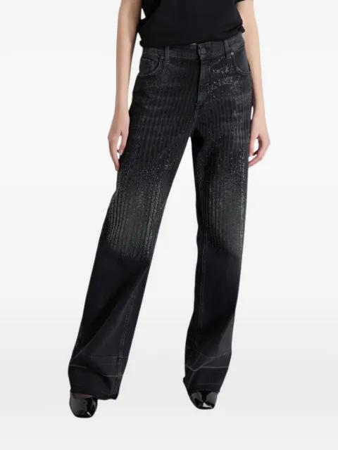 embellished denim jeans by GAELLE PARIS