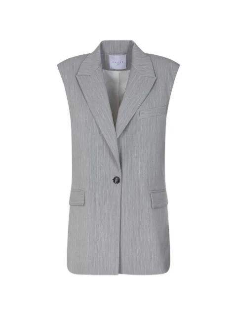 pinstripe-pattern gilet by GAELLE PARIS