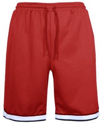 Men's Premium Active Moisture Wicking Workout Mesh Shorts with Trim by GALAXY BY HARVIC