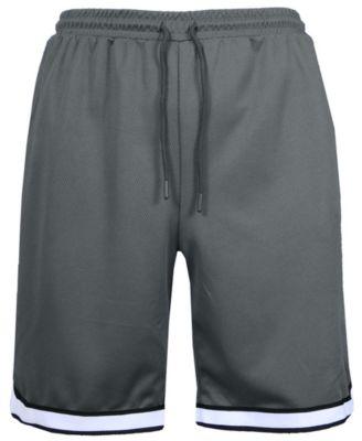 Men's Premium Active Moisture Wicking Workout Mesh Shorts with Trim by GALAXY BY HARVIC