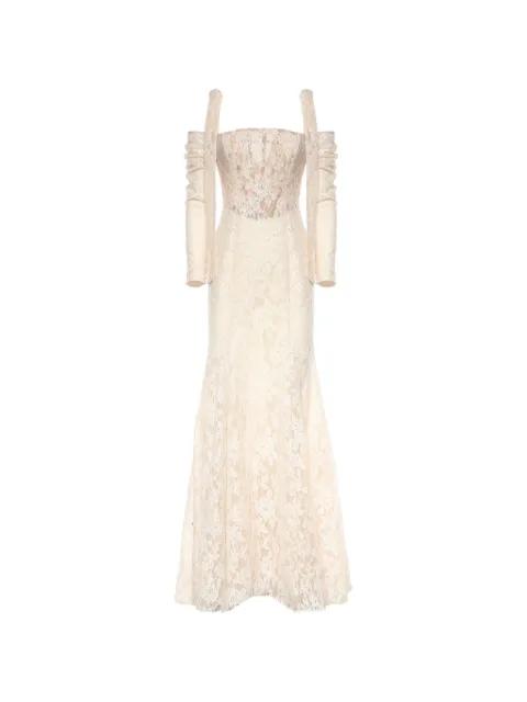 Camellia lace-up structured dress by GALIA LAHAV