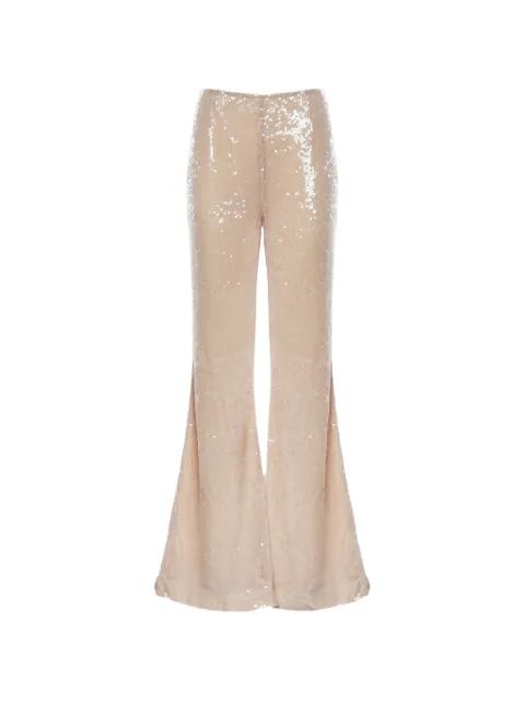 Orlena sequin-embellished flared trousers by GALIA LAHAV