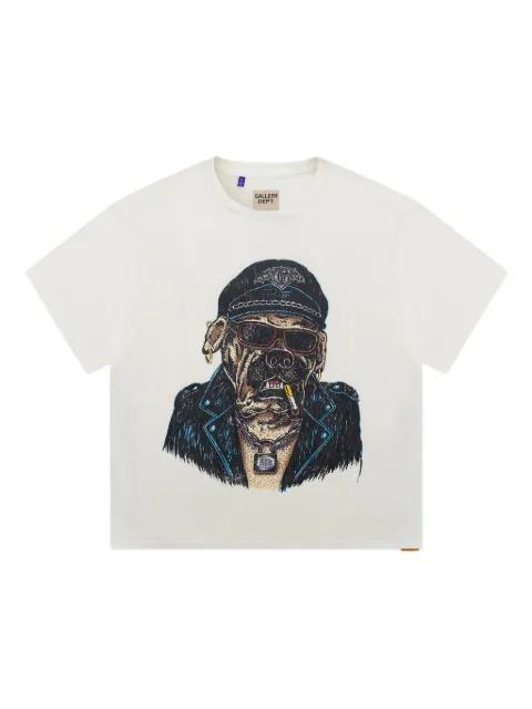Biker Dog graphic-print T-shirt by GALLERY DEPT.