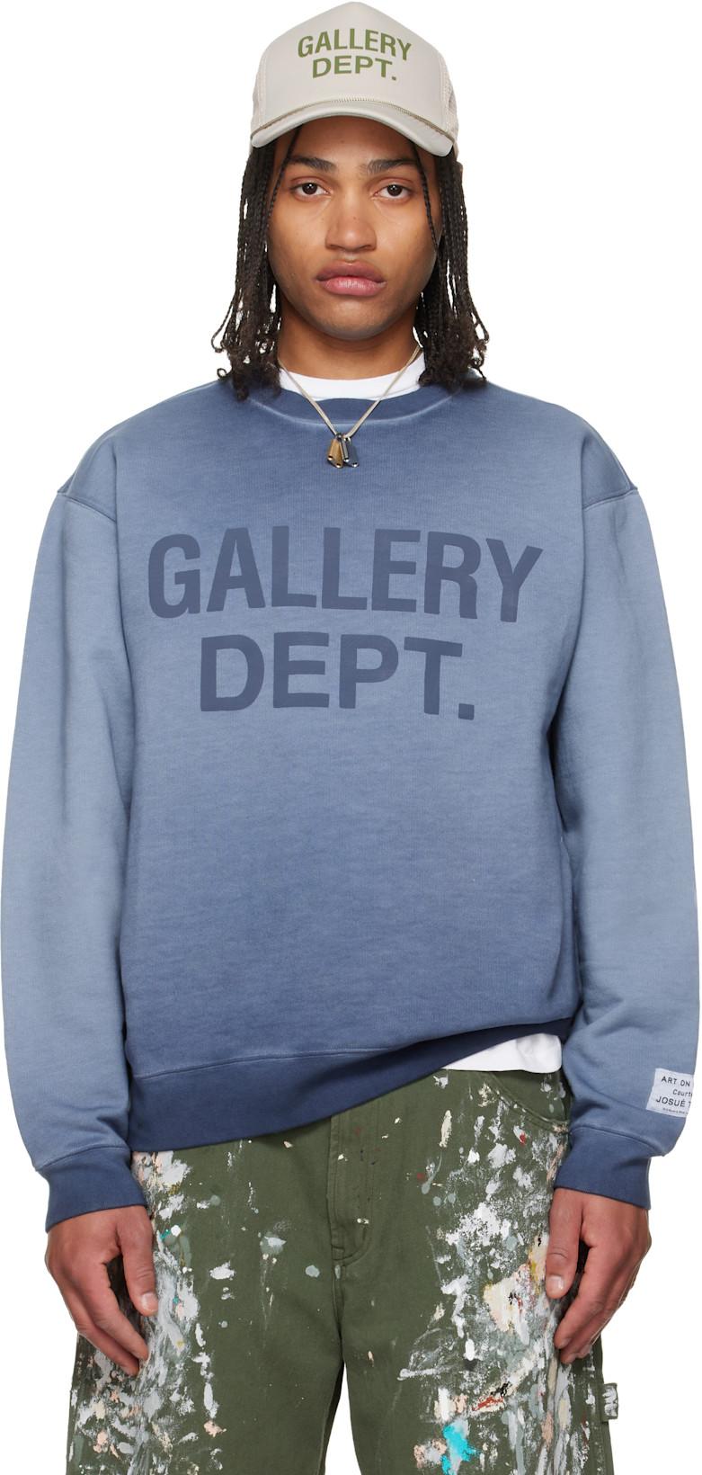 Blue Basic Crewneck Sweatshirt by GALLERY DEPT.