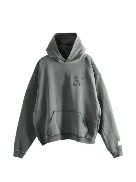 Dept Embossed long-sleeves hoodie by GALLERY DEPT.