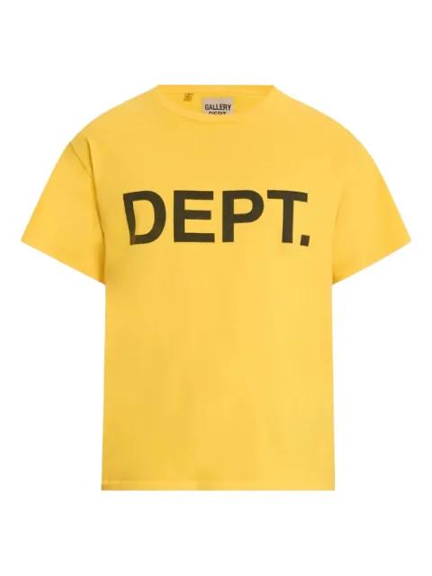 Dept logo "Yellow/Black" t-shirt by GALLERY DEPT.