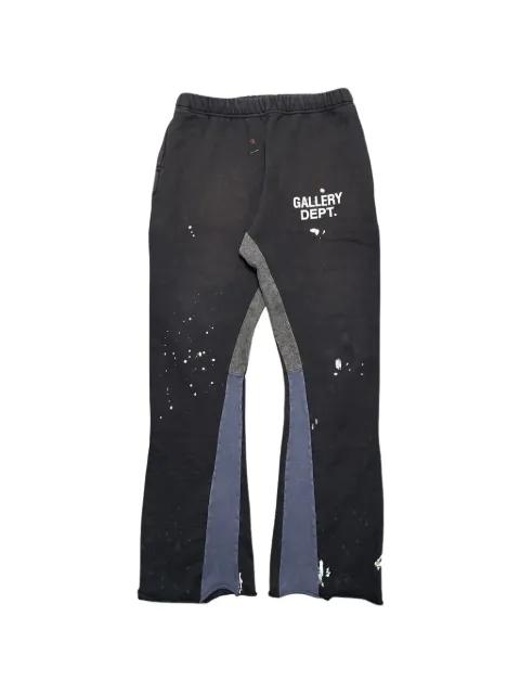 GD painted flare track pants by GALLERY DEPT.