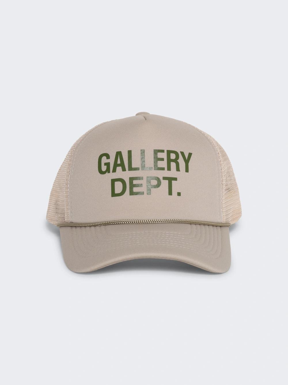 Gd Logo Trucker Hat Warm Gray  | The Webster by GALLERY DEPT.