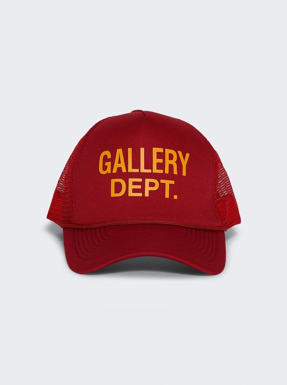 Gd Logo Trucker Hat Wine  | The Webster by GALLERY DEPT.