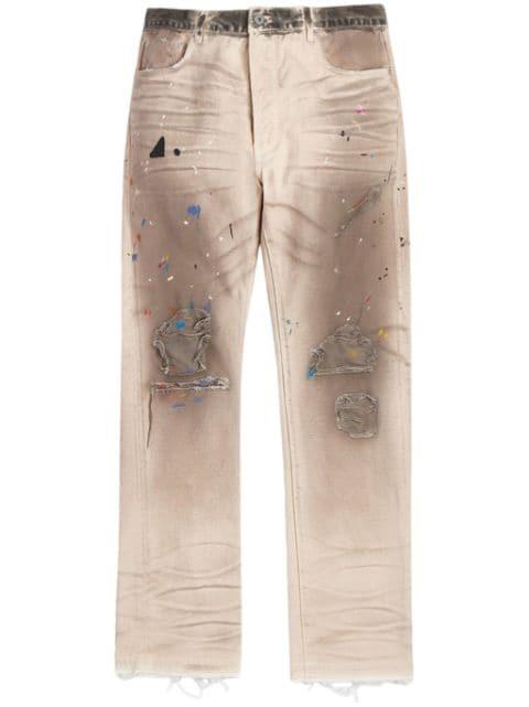 Hollywood distressed jeans by GALLERY DEPT.