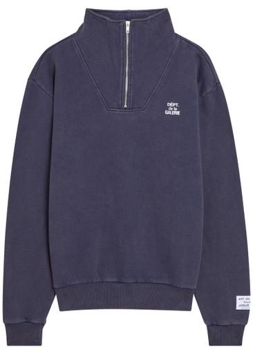 Logo half-zip cotton sweatshirt by GALLERY DEPT.