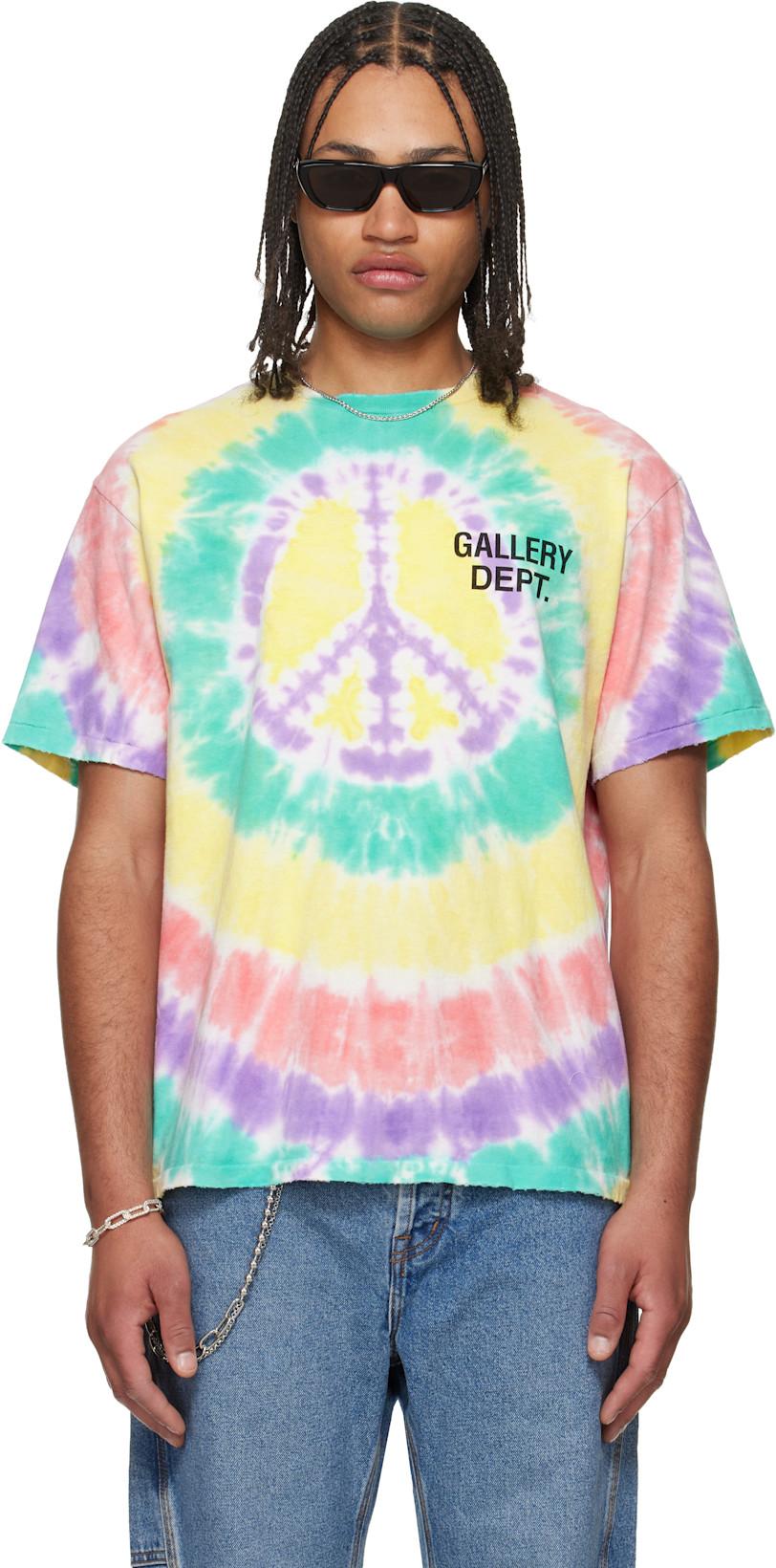 Multicolor Peace Tie Dye T-shirt by GALLERY DEPT.