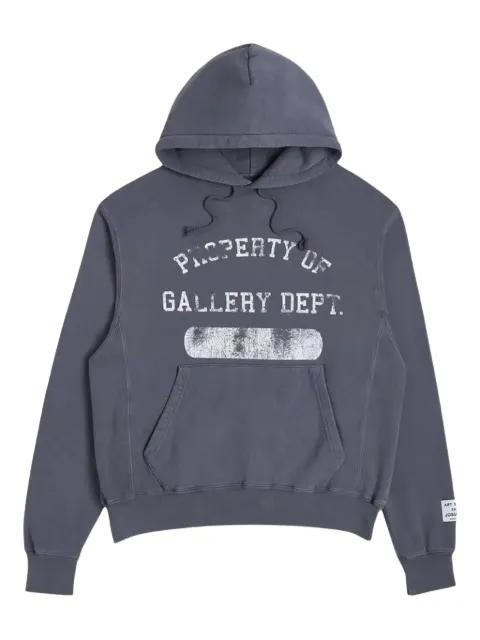 Property logo "Navy/White" hoodie by GALLERY DEPT.
