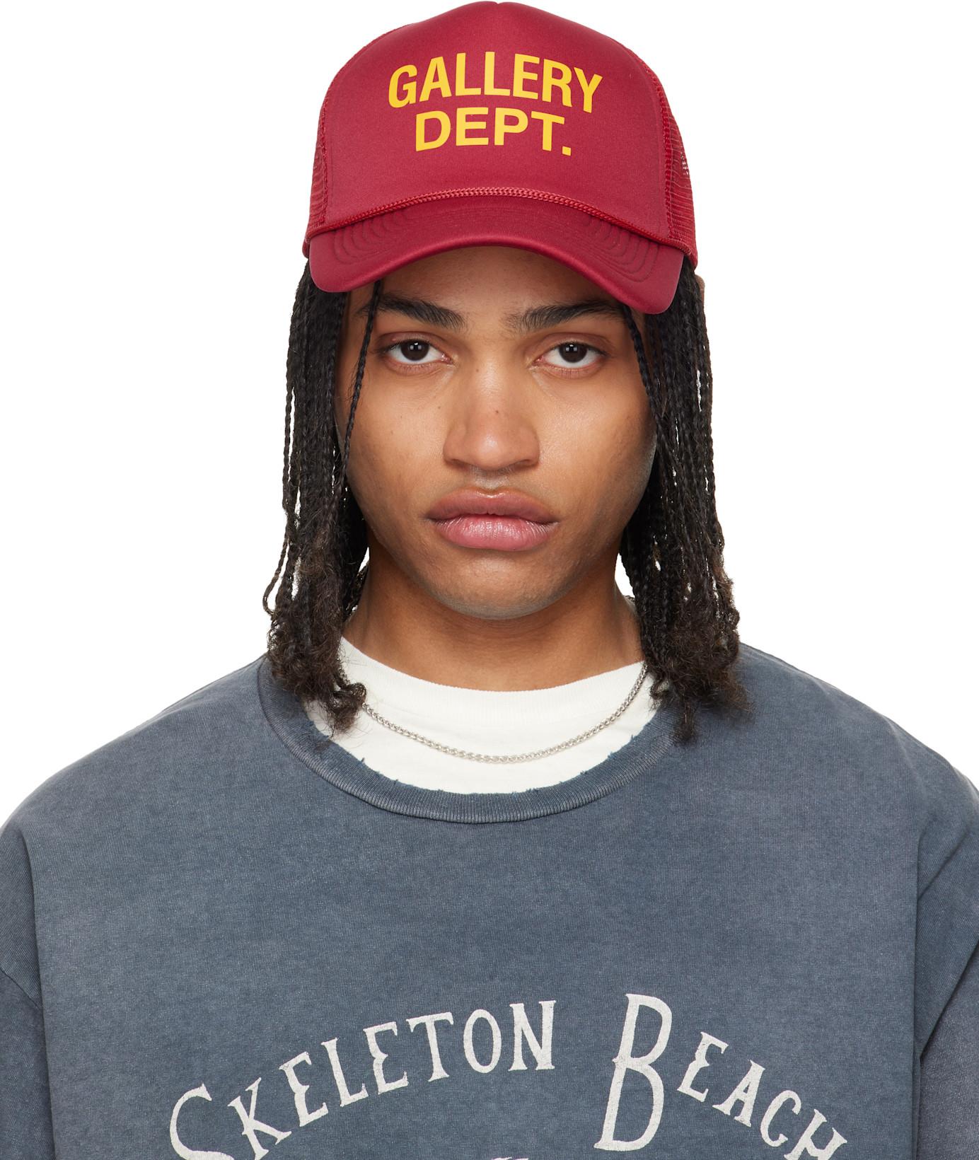 Red GD Logo Trucker Cap by GALLERY DEPT.
