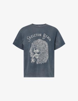 Skeleton Beach Grit Graphic-Print Cotton T-Shirt by GALLERY DEPT.