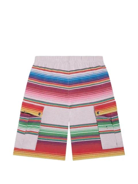 Soto striped cargo shorts by GALLERY DEPT.