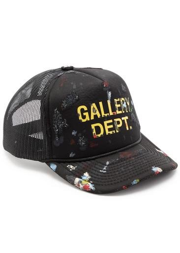 Workshop distressed logo-print trucker cap by GALLERY DEPT.
