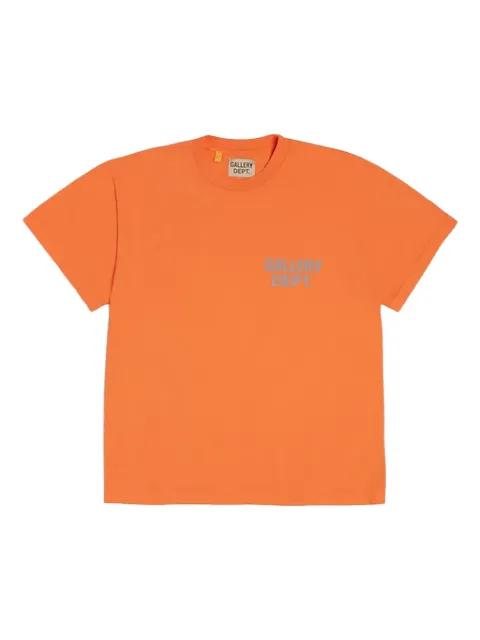 blurred logo-print T-shirt by GALLERY DEPT.