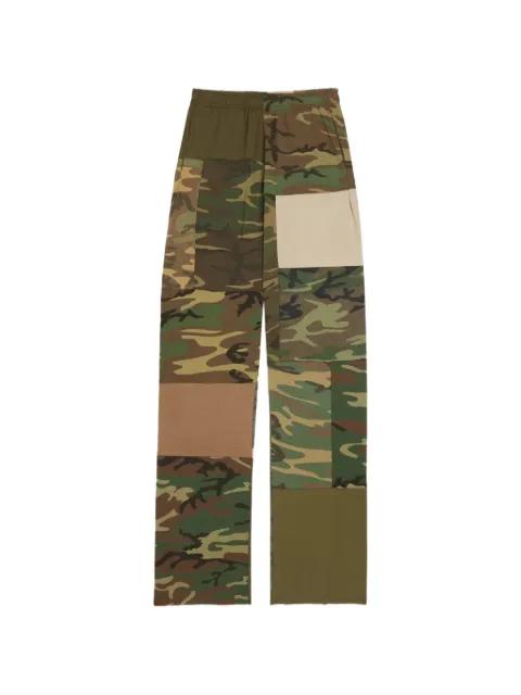 camouflage patchwork trousers by GALLERY DEPT.
