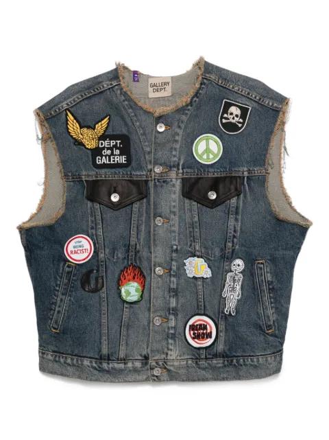 denim waistcoat by GALLERY DEPT.
