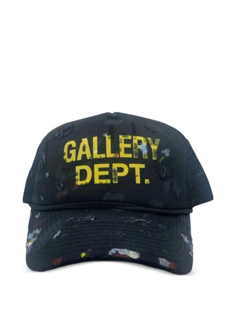 distressed paint-splatter cap by GALLERY DEPT.