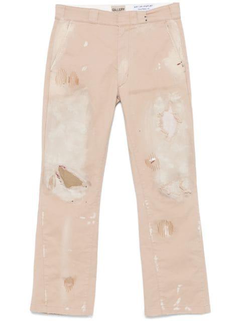 distressed trousers by GALLERY DEPT.