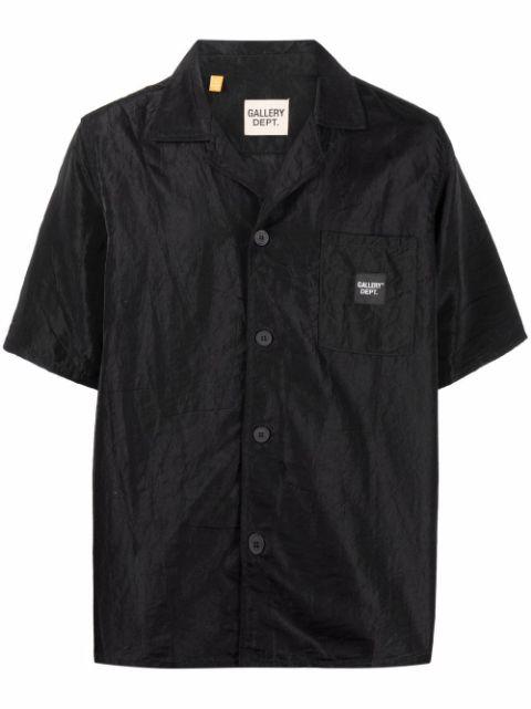 logo-patch short-sleeve shirt by GALLERY DEPT.