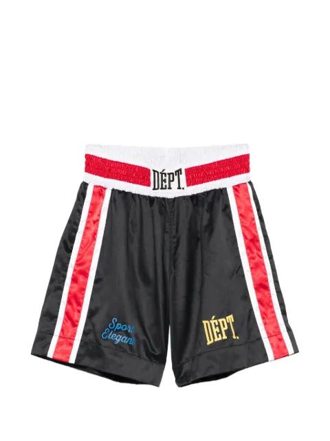 logo-patch side-stripe boxing shorts by GALLERY DEPT.