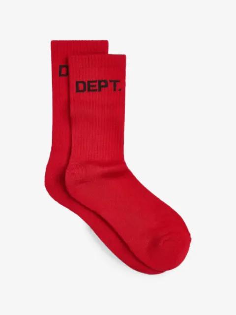 logo-print ribbed socks by GALLERY DEPT.
