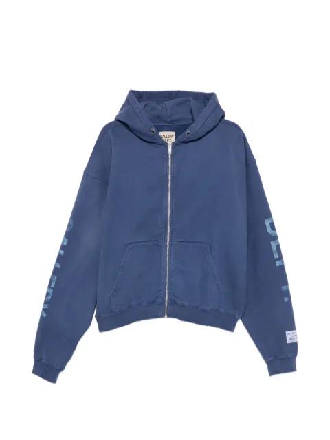 logo-print zip-fastening hoodie by GALLERY DEPT.