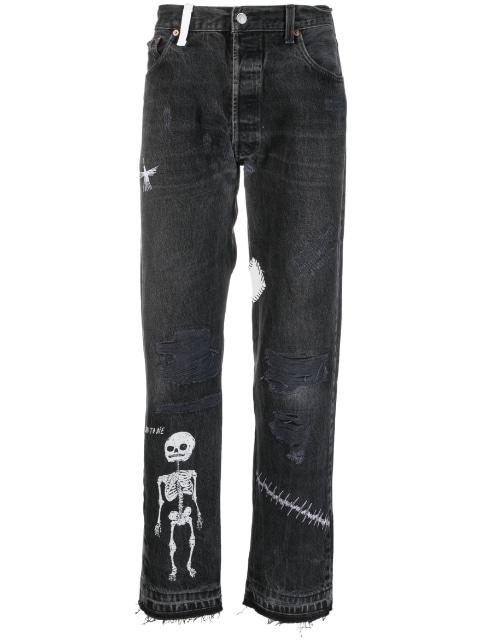mid-rise straight-leg jeans by GALLERY DEPT.