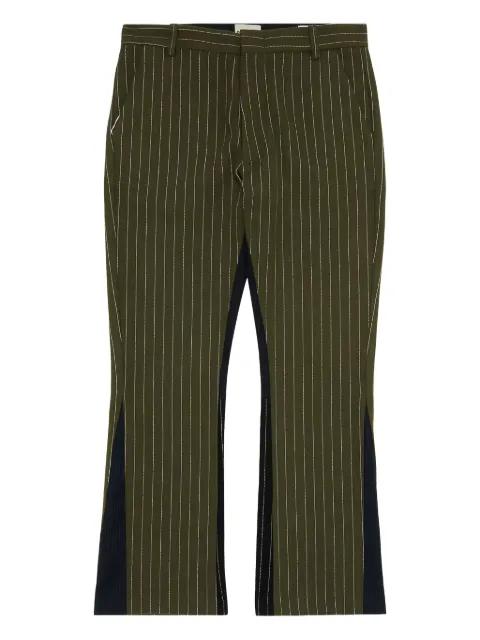pinstripe flared trousers by GALLERY DEPT.