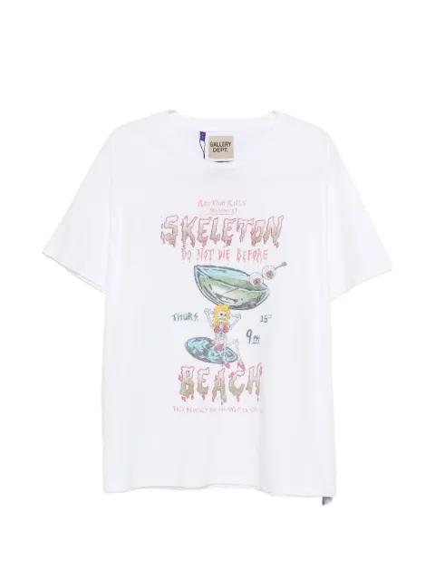 skeleton -graphic T-shirt by GALLERY DEPT.