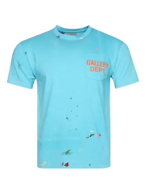 splatter-detail cotton T-shirt by GALLERY DEPT.