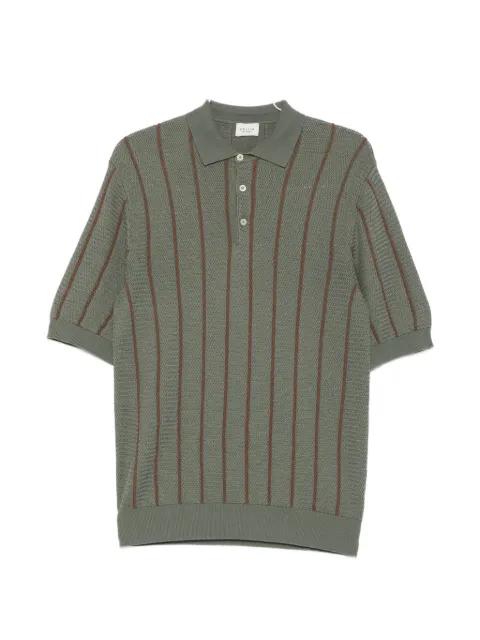 striped buttoned polo shirt by GALLIA